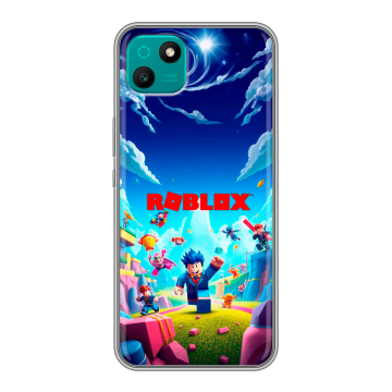 Силиконовый чехол на Wiko T10 с принтом Roblox Роблокс