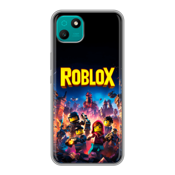 Силиконовый чехол на Wiko T10 с принтом Roblox Роблокс