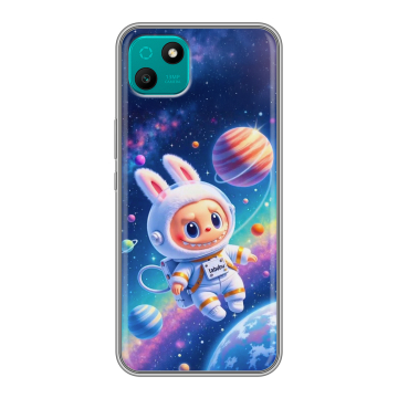 Силиконовый чехол на Wiko T10 с принтом Labubu Лабубу