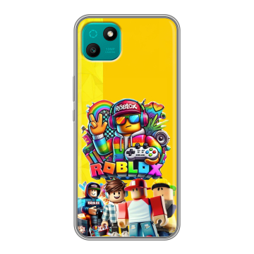 Силиконовый чехол на Wiko T10 с принтом Roblox Роблокс