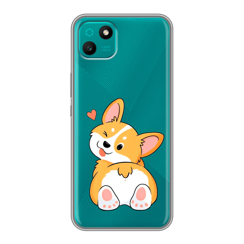 Силиконовый чехол на Wiko T10 с принтом Корги Силиконовый чехол на Wiko T10 с принтом Корги