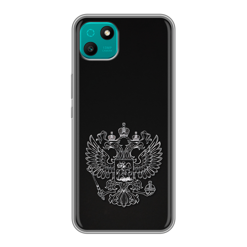 Силиконовый чехол на Wiko T10 с принтом Герб России Силиконовый чехол на Wiko T10 с принтом Герб России