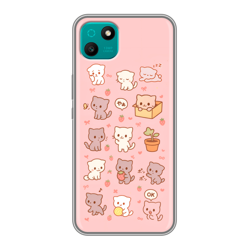Силиконовый чехол на Wiko T10 с принтом Hello Kitty Хелоу Кити Силиконовый чехол на Wiko T10 с принтом Hello Kitty Хелоу Кити