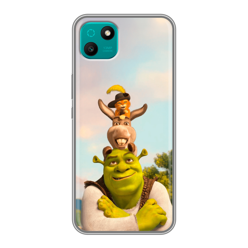 Силиконовый чехол на Wiko T10 с принтом Шрек Shrek Силиконовый чехол на Wiko T10 с принтом Шрек Shrek