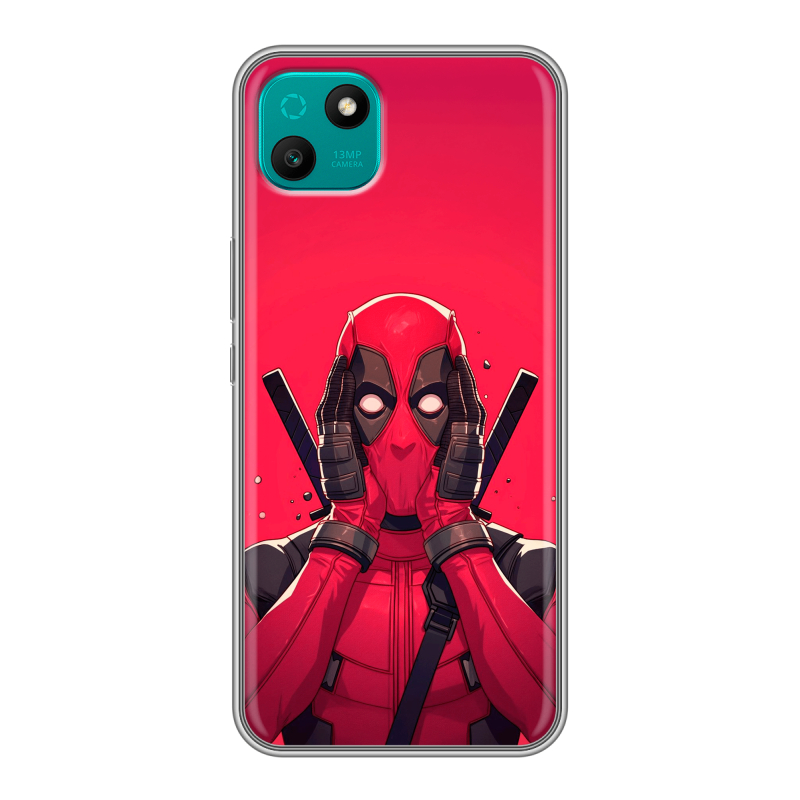 Силиконовый чехол на Wiko T10 с принтом Дедпул Deadpool Силиконовый чехол на Wiko T10 с принтом Дедпул Deadpool