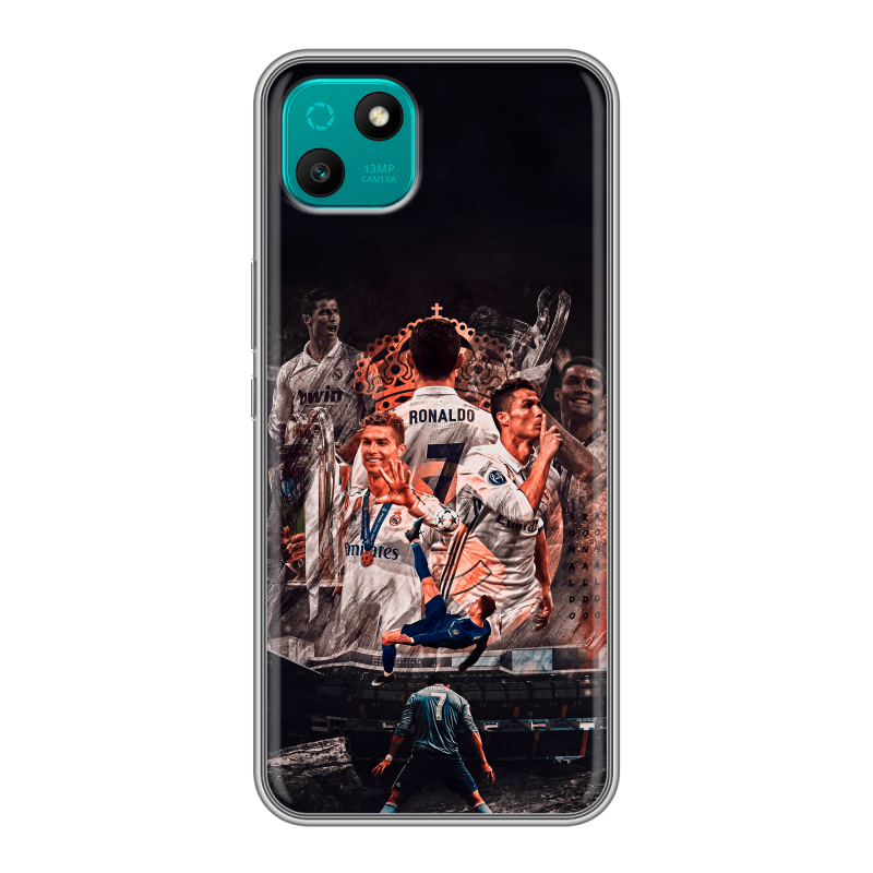 Силиконовый чехол на Wiko T10 с принтом Реал Роналдо Real Ronaldo Силиконовый чехол на Wiko T10 с принтом Реал Роналдо Real Ronaldo