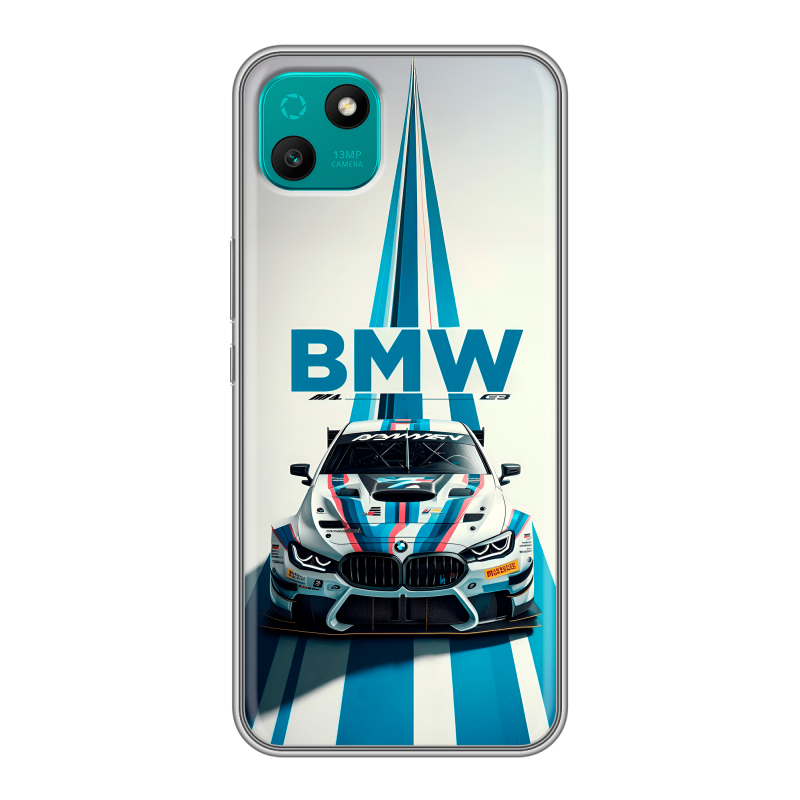 Силиконовый чехол на Wiko T10 с принтом БМВ BMW Силиконовый чехол на Wiko T10 с принтом БМВ BMW