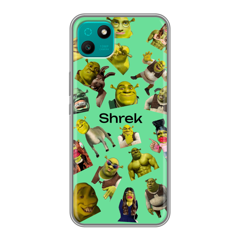 Силиконовый чехол на Wiko T10 с принтом Шрек Shrek Силиконовый чехол на Wiko T10 с принтом Шрек Shrek