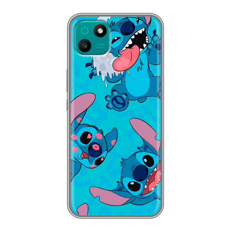 Силиконовый чехол на Wiko T10 с принтом Лило и Стич Силиконовый чехол на Wiko T10 с принтом Лило и Стич
