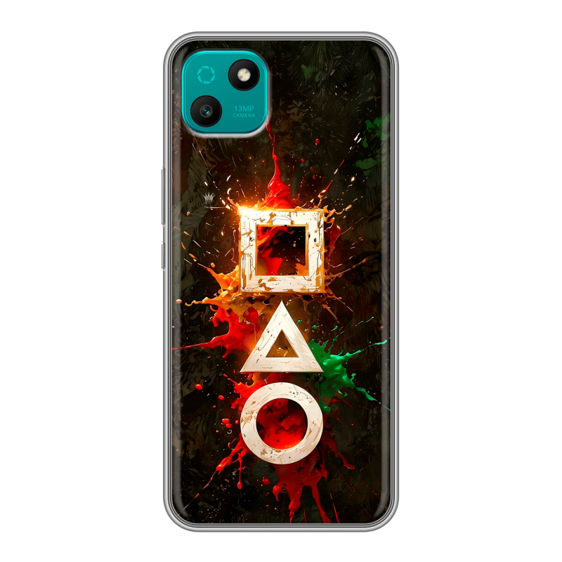 Силиконовый чехол на Wiko T10 с принтом Squid Game Игра кальмара Силиконовый чехол на Wiko T10 с принтом Squid Game Игра кальмара