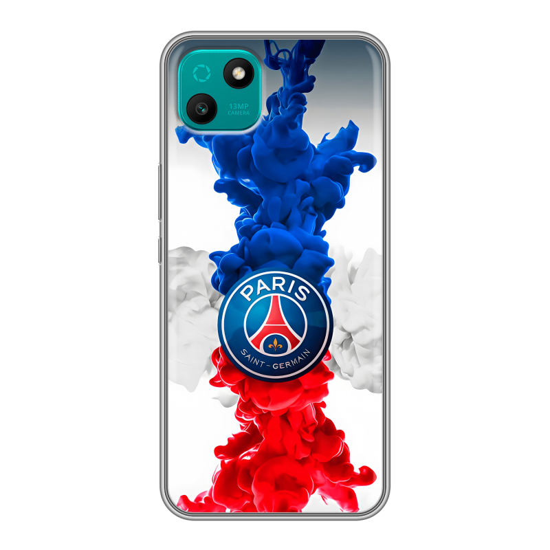 Силиконовый чехол на Wiko T10 с принтом PSG ПСЖ Силиконовый чехол на Wiko T10 с принтом PSG ПСЖ
