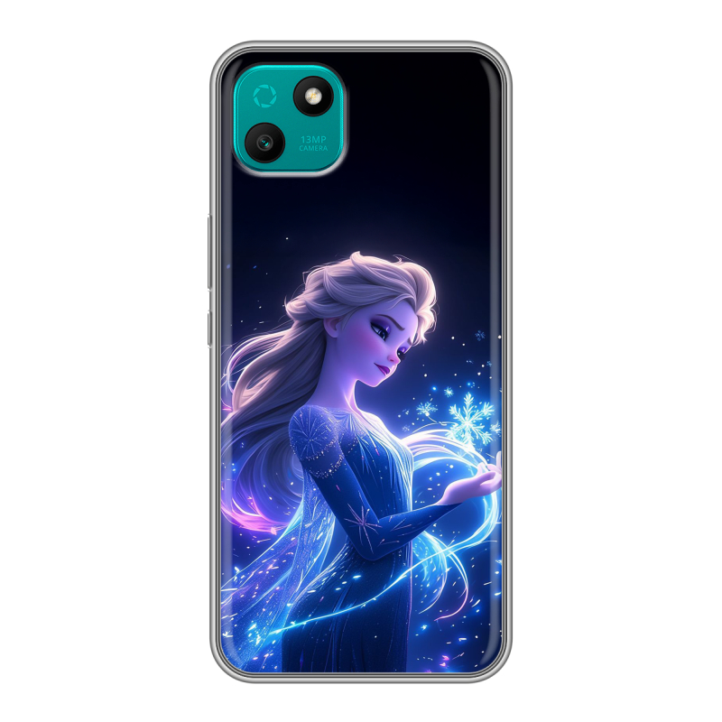 Силиконовый чехол на Wiko T10 с принтом Холодное сердце Frozen Силиконовый чехол на Wiko T10 с принтом Холодное сердце Frozen