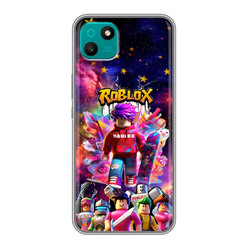 Силиконовый чехол на Wiko T10 с принтом Roblox Роблокс Силиконовый чехол на Wiko T10 с принтом Roblox Роблокс