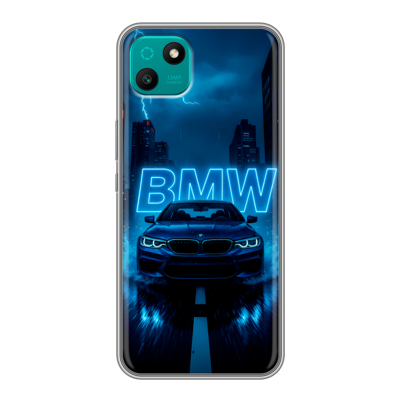 Силиконовый чехол на Wiko T10 с принтом BMW БМВ Силиконовый чехол на Wiko T10 с принтом BMW БМВ