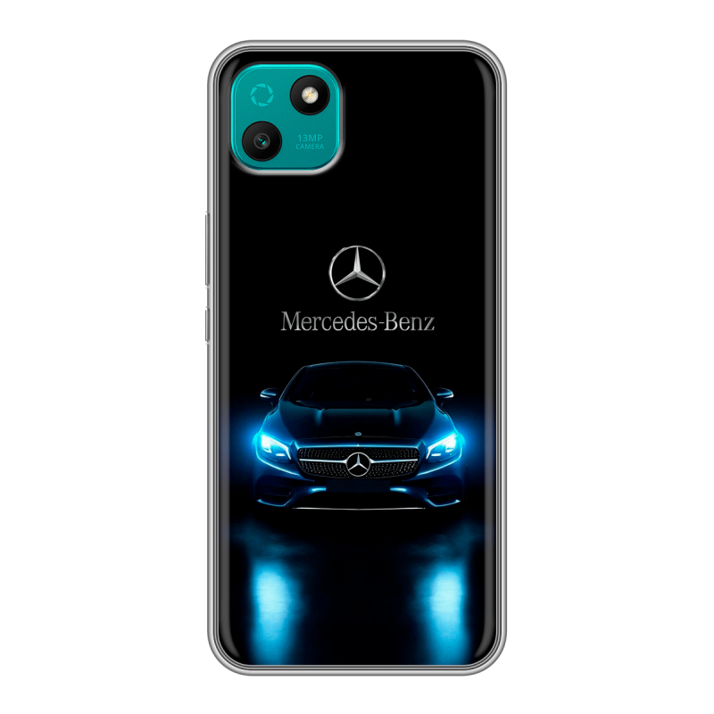 Силиконовый чехол на Wiko T10 с принтом Mercedes Мерседес Силиконовый чехол на Wiko T10 с принтом Mercedes Мерседес