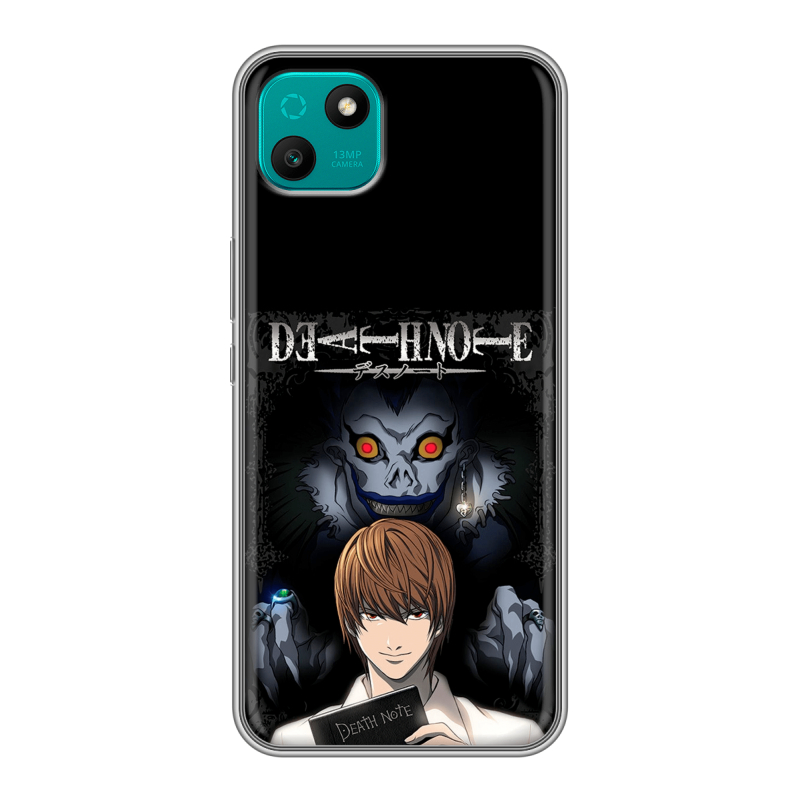 Силиконовый чехол на Wiko T10 с принтом Death note Тетрадь смерти Силиконовый чехол на Wiko T10 с принтом Death note Тетрадь смерти