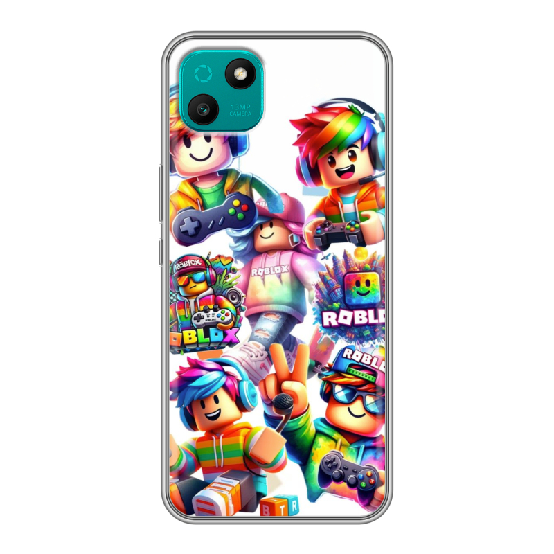 Силиконовый чехол на Wiko T10 с принтом Roblox Роблокс Силиконовый чехол на Wiko T10 с принтом Roblox Роблокс