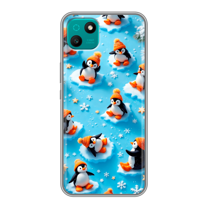 Силиконовый чехол на Wiko T10 с принтом Новый год Силиконовый чехол на Wiko T10 с принтом Новый год