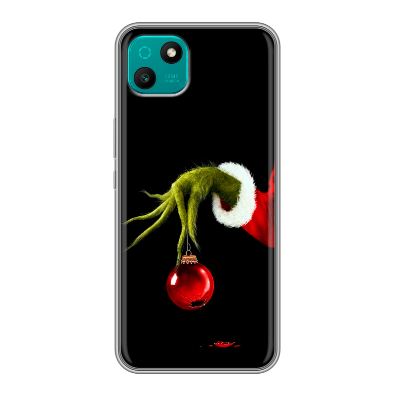 Силиконовый чехол на Wiko T10 с принтом Новый год Гринч Силиконовый чехол на Wiko T10 с принтом Новый год Гринч