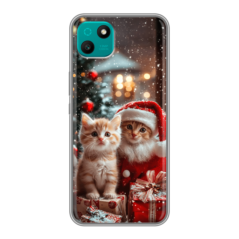 Силиконовый чехол на Wiko T10 с принтом Новый год Силиконовый чехол на Wiko T10 с принтом Новый год