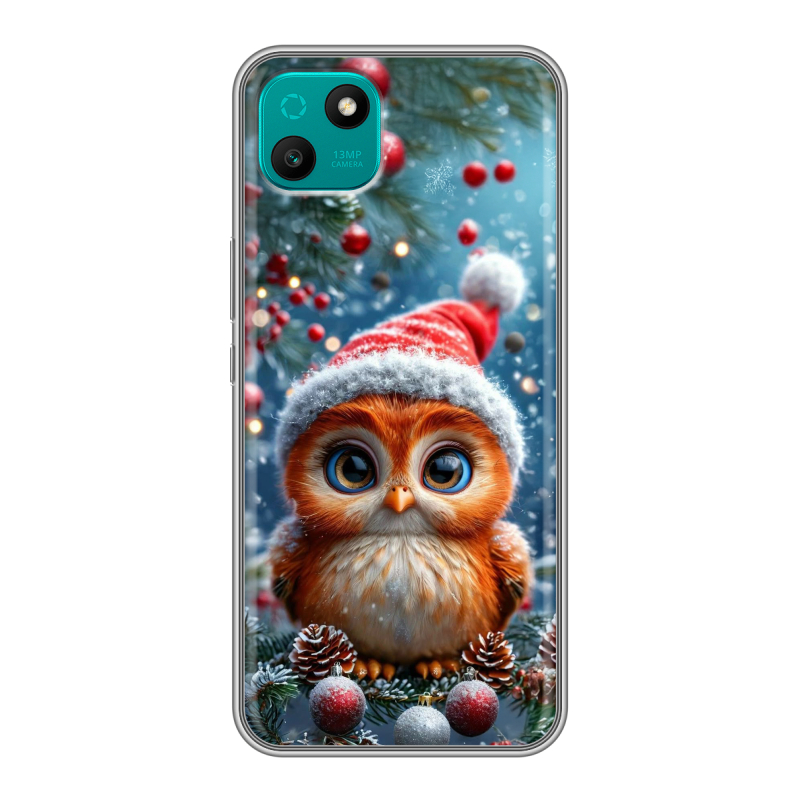 Силиконовый чехол на Wiko T10 с принтом Новый год Силиконовый чехол на Wiko T10 с принтом Новый год