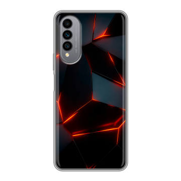 Силиконовый чехол на Wiko T50 с принтом Яркие абстракции Силиконовый чехол на Wiko T50 с принтом Яркие абстракции