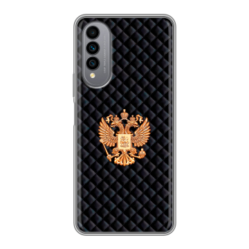 Силиконовый чехол на Wiko T50 с принтом Герб России принт