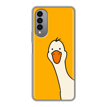 Силиконовый чехол на Wiko T50 с принтом Утка Силиконовый чехол на Wiko T50 с принтом Утка
