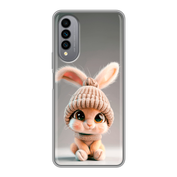 Силиконовый чехол на Wiko T50 с принтом Кролик