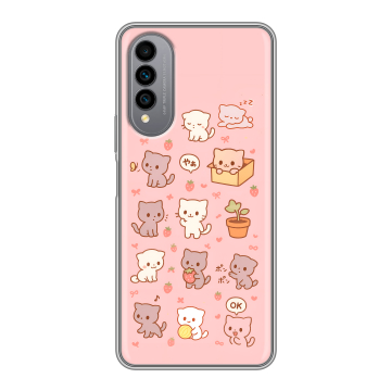 Силиконовый чехол на Wiko T50 с принтом Hello Kitty Хелоу Кити Силиконовый чехол на Wiko T50 с принтом Hello Kitty Хелоу Кити
