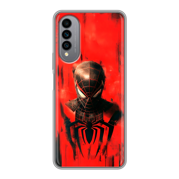 Силиконовый чехол на Wiko T50 с принтом человек паук spiderman