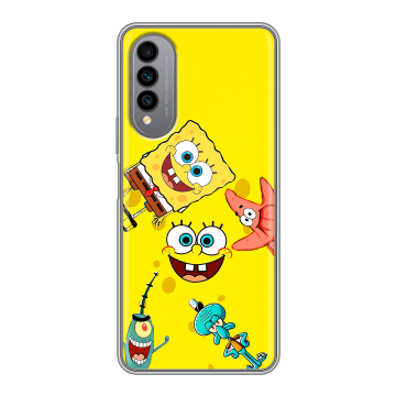 Силиконовый чехол на Wiko T50 с принтом Спанч боб Спанчбоб Силиконовый чехол на Wiko T50 с принтом Спанч боб Спанчбоб
