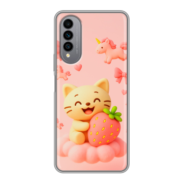 Силиконовый чехол на Wiko T50 с принтом для девочек