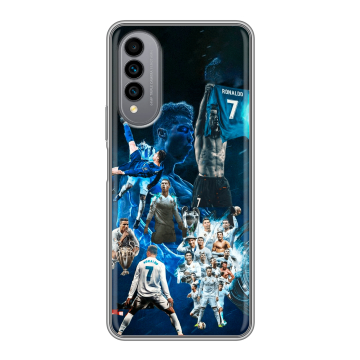 Силиконовый чехол на Wiko T50 с принтом Реал Роналдо