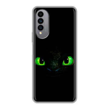 Силиконовый чехол на Wiko T50 с принтом Как приручить дракона