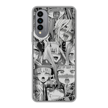 Силиконовый чехол на Wiko T50 с принтом Ahegao Ахегао Аниме Силиконовый чехол на Wiko T50 с принтом Ahegao Ахегао Аниме