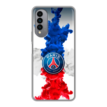 Силиконовый чехол на Wiko T50 с принтом PSG ПСЖ Силиконовый чехол на Wiko T50 с принтом PSG ПСЖ