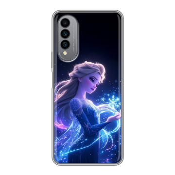 Силиконовый чехол на Wiko T50 с принтом Холодное сердце Frozen