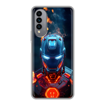 Силиконовый чехол на Wiko T50 с принтом IronMan Железный человек Силиконовый чехол на Wiko T50 с принтом IronMan Железный человек