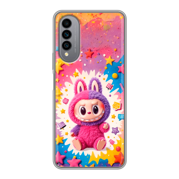 Силиконовый чехол на Wiko T50 с принтом Labubu Лабубу