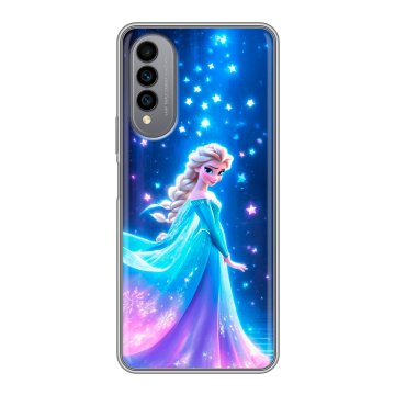 Силиконовый чехол на Wiko T50 с принтом Холодное сердце Frozen