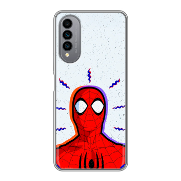 Силиконовый чехол на Wiko T50 с принтом Spiderman Человек паук Силиконовый чехол на Wiko T50 с принтом Spiderman Человек паук