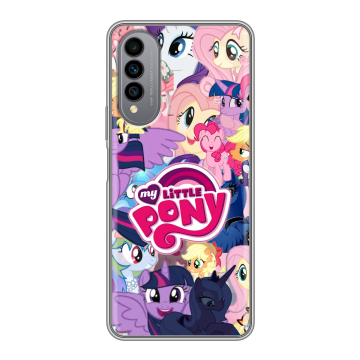 Силиконовый чехол на Wiko T50 с принтом My little pony Дружба чудо Силиконовый чехол на Wiko T50 с принтом My little pony Дружба чудо