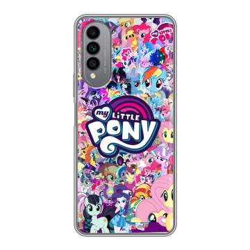Силиконовый чехол на Wiko T50 с принтом My little pony Дружба чудо