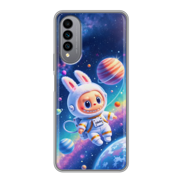 Силиконовый чехол на Wiko T50 с принтом Labubu Лабубу