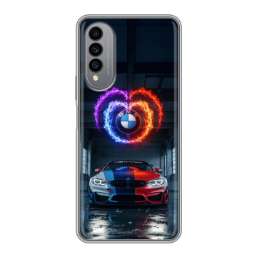 Силиконовый чехол на Wiko T50 с принтом BMW БМВ