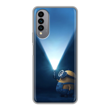 Силиконовый чехол на Wiko T50 с принтом Миньоны