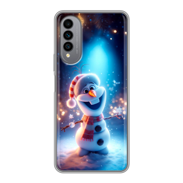 Силиконовый чехол на Wiko T50 с принтом Новый год Силиконовый чехол на Wiko T50 с принтом Новый год