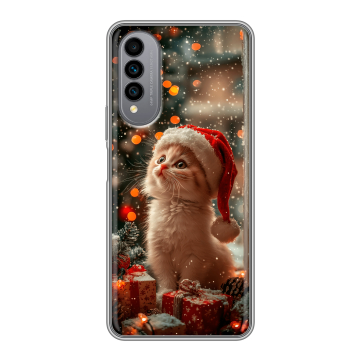 Силиконовый чехол на Wiko T50 с принтом Новый год Силиконовый чехол на Wiko T50 с принтом Новый год