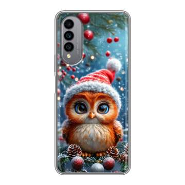 Силиконовый чехол на Wiko T50 с принтом Новый год Силиконовый чехол на Wiko T50 с принтом Новый год
